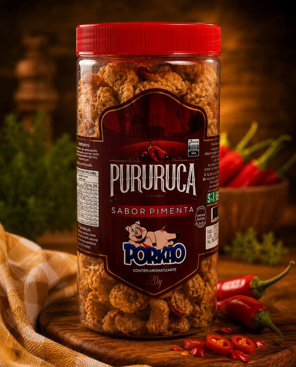 Pote de Pururuca Pimenta – 120g